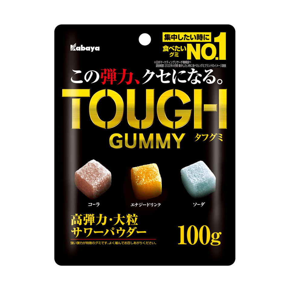 Kabaya Tough Gummy Cola/Lemon/Soda 100g  (Japan)