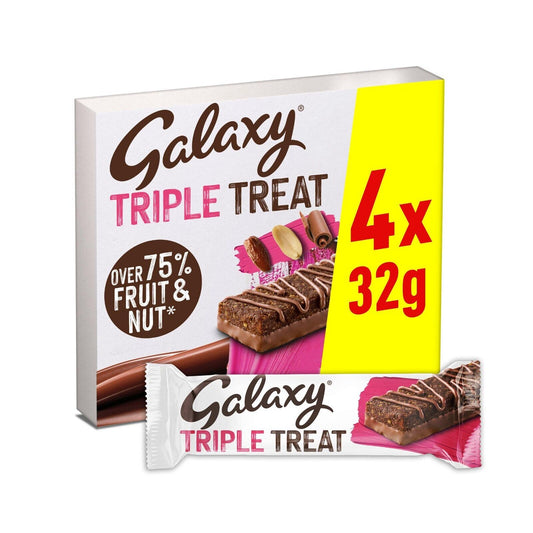 Galaxy Triple Treat Bar  4 Pack (UK)