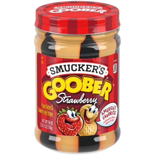 Smuckers Gobber Strawberry Peanut Butter & Jelly Spread 510g (USA)
