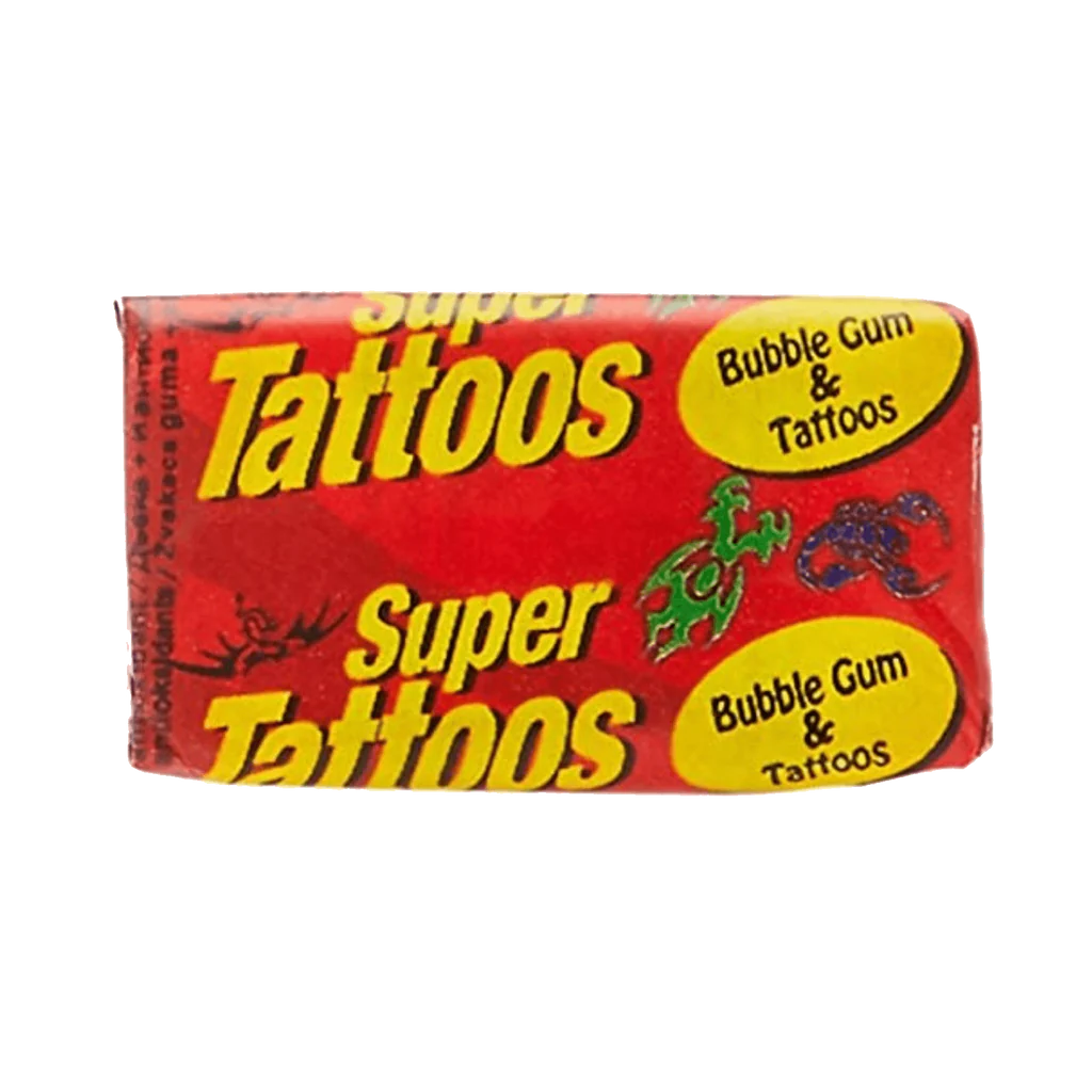 Super Tattoo Bubble Gum Pick 1 or Many
