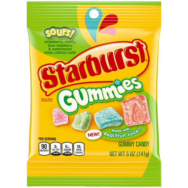 US Starburst Gummies Sour 141g